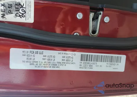 2020 Dodge Charger Sxt из США, поврежденный, VIN 2C3CDXBG1LH103176